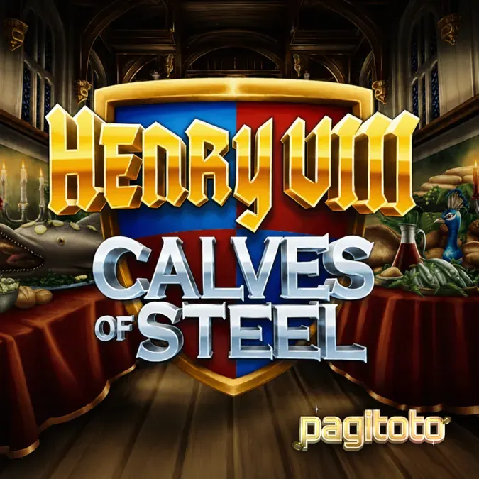 Tampilan visual slot Henry 8th Calves of Steel dengan tema gym kerajaan